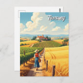 Toscane Italië platteland Briefkaart (Voorkant / Achterkant)