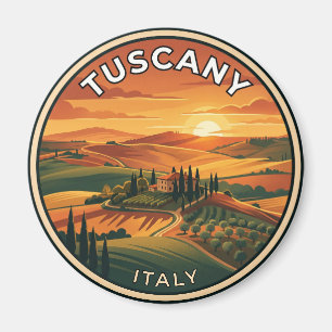 Toscane Italië Platteland Zonsondergang Italië Magneet