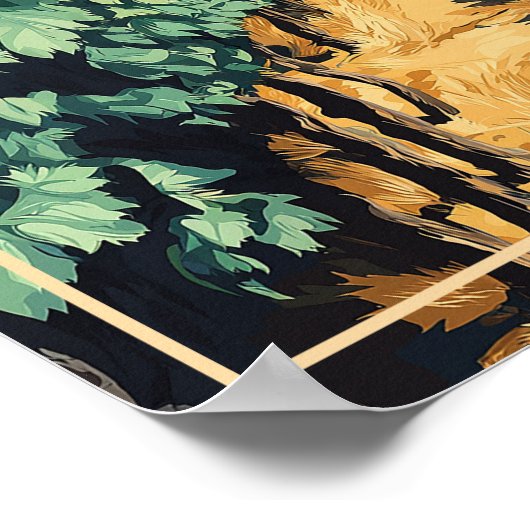  Toscane Italië Poster (Hoek)