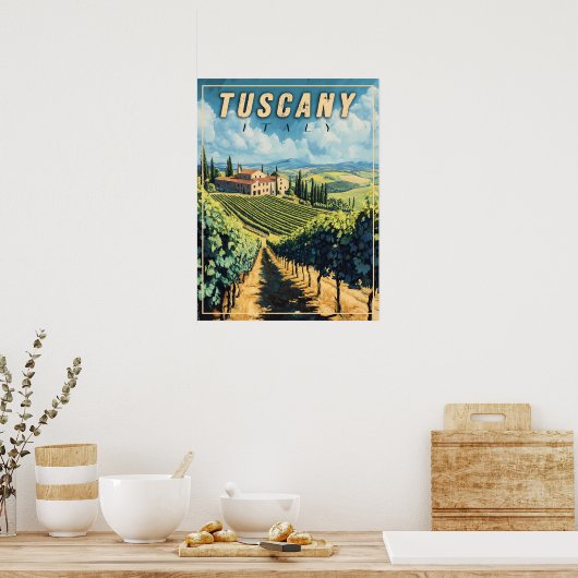 Toscane Italië Poster (Keuken)