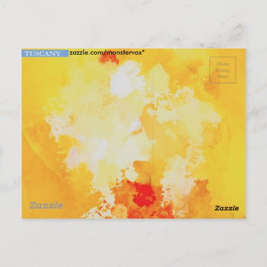 Toscane Italië Poster Briefkaart (Achterkant)