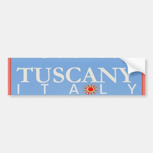 Toscane Italië Poster Bumpersticker (Voorkant)