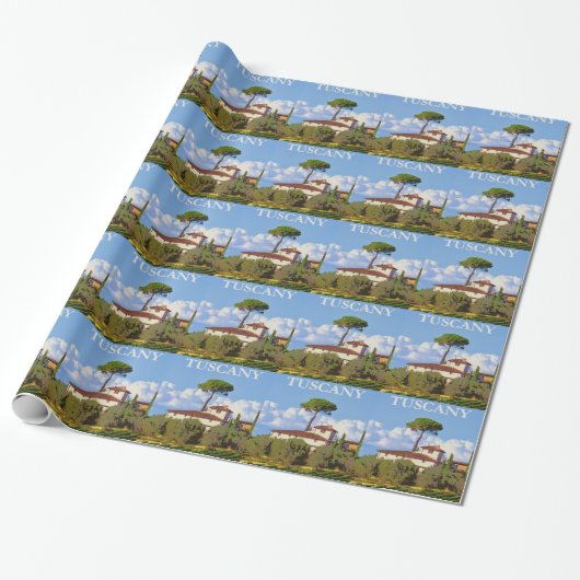 Toscane Italië Poster Cadeaupapier (Uitgerold)