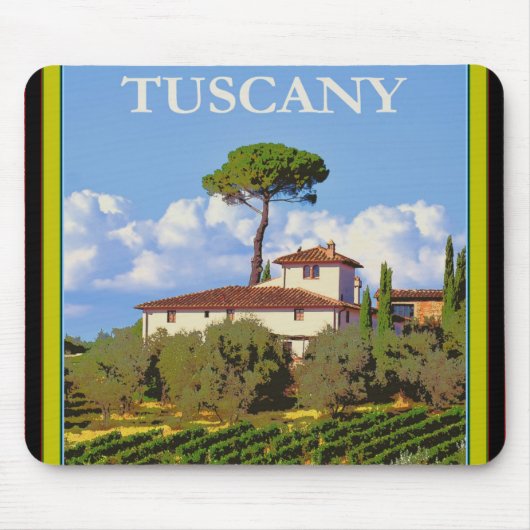 Toscane Italië Poster Muismat (Voorkant)