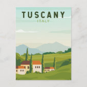 Toscane Italië Reis  Kunst Briefkaart (Voorkant)