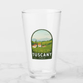 Toscane Italië Reis  Kunst Glas (Voorkant)