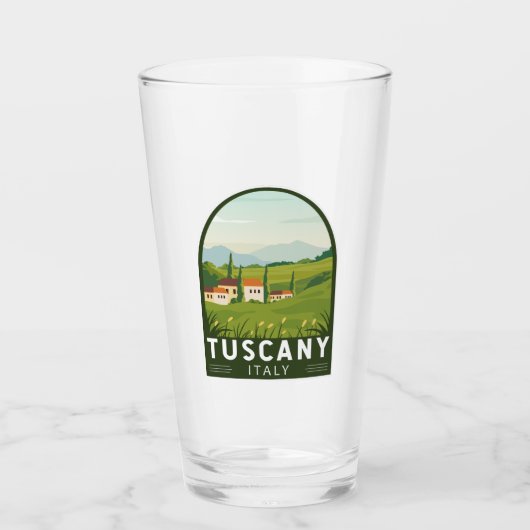 Toscane Italië Reis  Kunst Glas (Voorkant)