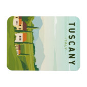 Toscane Italië Reis Kunst Magneet (Horizontaal)