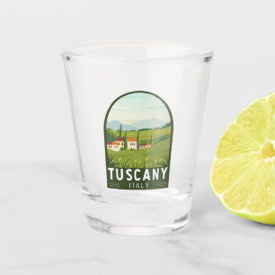 Toscane Italië Reis  Kunst Shot Glas