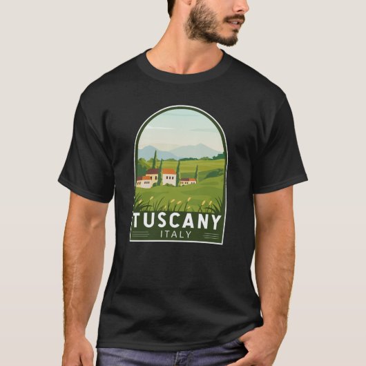 Toscane Italië Reis  Kunst T-shirt (Voorkant)