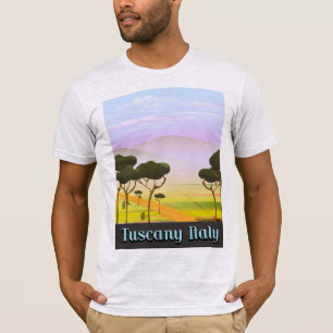 Toscane Italië reis landschap. T-shirt