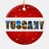 Toscane Italië Reisfoto's Keramisch Ornament (Achterkant)