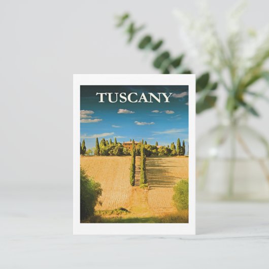 Toscane, Italië reisposter Briefkaart (Staand voorkant)