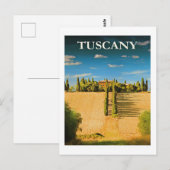 Toscane, Italië reisposter Briefkaart (Voorkant / Achterkant)