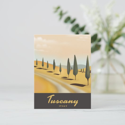 Toscane Italië — Reisposter in stijl Briefkaart (Staand voorkant)