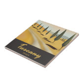 Toscane Italië — Reisposter in  stijl Tegeltje (Zijkant)