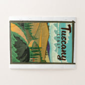 Toscane Italië reisposter Legpuzzel (Horizontaal)