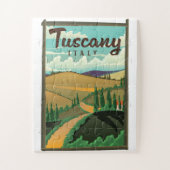 Toscane Italië reisposter Legpuzzel (Verticaal)