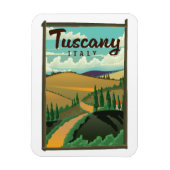 Toscane Italië reisposter Magneet (Verticaal)