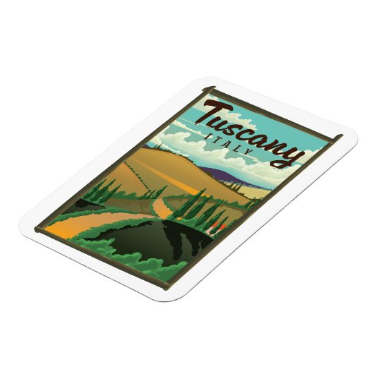 Toscane Italië reisposter Magneet (Linkerzijde)