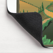 Toscane Italië reisposter Muismat (Hoek)