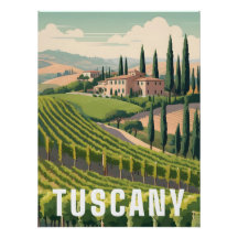 Toscane Italië Reisposter