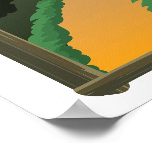 Toscane Italië reisposter Poster (Hoek)