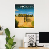 Toscane, Italië reisposter Poster (Thuiskantoor)