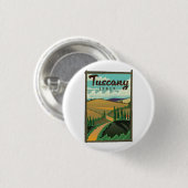 Toscane Italië reisposter Ronde Button 3,2 Cm (Voorkant /achterkant)