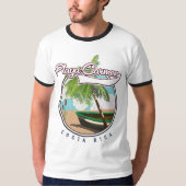 Toscane Italië reisposter T-shirt (Voorkant)