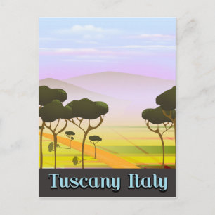 Toscane Italië reist landschap. Briefkaart