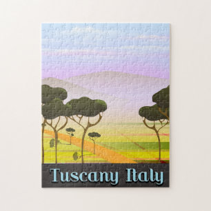 Toscane Italië reist landschap. Legpuzzel