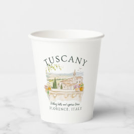 Toscane Italië Reizen Florence Papieren Bekers