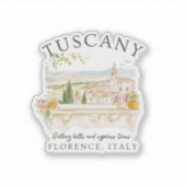 Toscane Italië Reizen Florence Sticker (Voorkant)