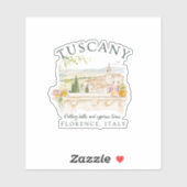 Toscane Italië Reizen Florence Sticker (Vel)