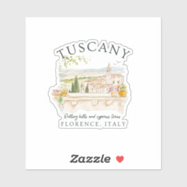 Toscane Italië Reizen Florence Sticker