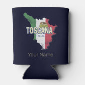 Toscane Italië Retro Regio kaart  Fattoria Blikjeskoeler (Achterkant)