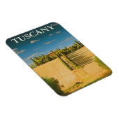 Toscane Italië Retro Vintage Travel Poster Magneet (Rechterzijde)