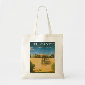 Toscane Italië Retro Vintage Travel Poster Tote Bag