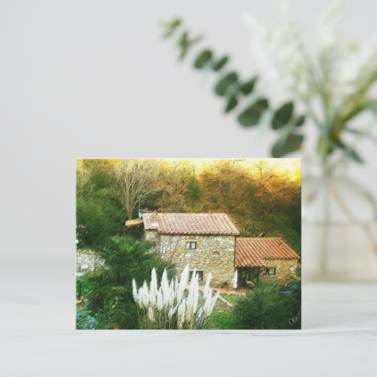 Toscane, Italië. Rustisch huis. Briefkaart (Staand voorkant)