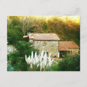 Toscane, Italië. Rustisch huis. Briefkaart