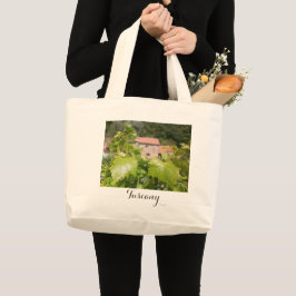 Toscane, Italië. Rustisch huis. Grote Tote Bag