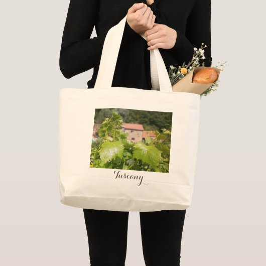 Toscane, Italië. Rustisch huis. Grote Tote Bag (Voorkant (product))
