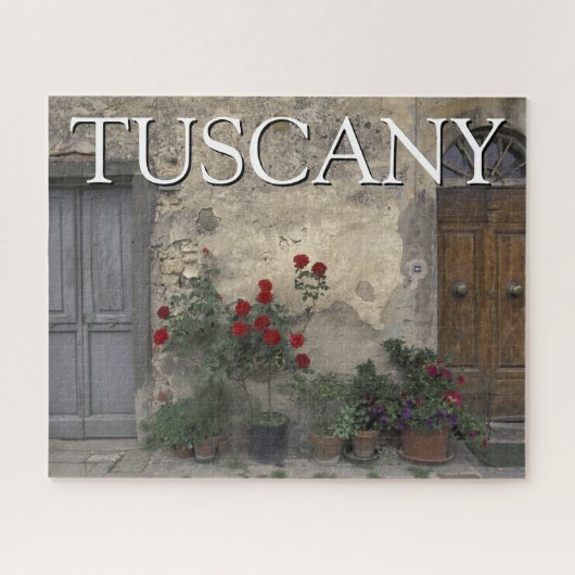 Toscane, Italië | Toscaanse deur Legpuzzel (Horizontaal)