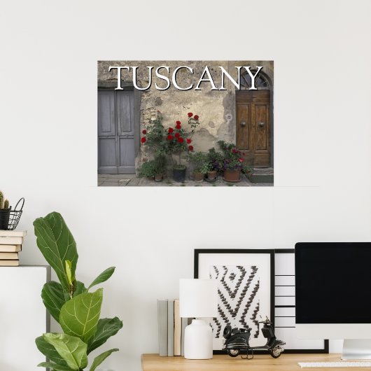 Toscane, Italië | Toscaanse deur Poster (Thuiskantoor)