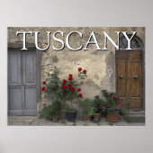 Toscane, Italië | Toscaanse deur Poster (Voorkant)
