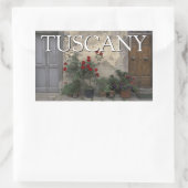 Toscane, Italië | Toscaanse deur Rechthoekige Sticker (Tas)