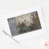 Toscane, Italië | Toscaanse deur Rechthoekige Sticker (Envelop)