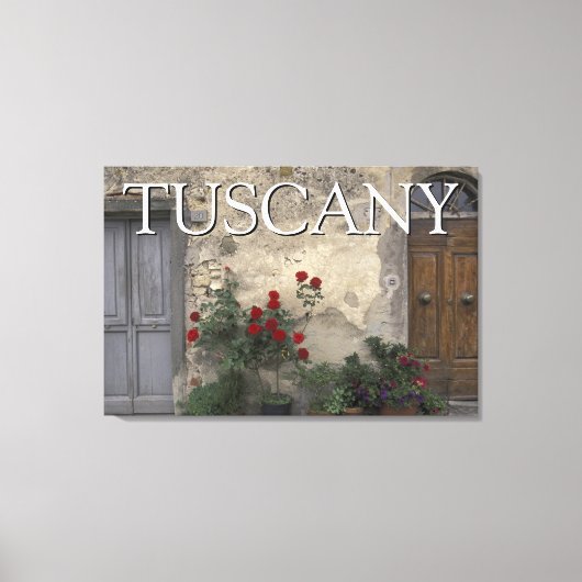 Toscane, Italië | Toscaanse Deuropening Canvas Afdruk (Voorkant)