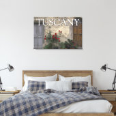 Toscane, Italië | Toscaanse Deuropening Canvas Afdruk (Insitu (Slaapkamer))